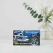 自動車修理 名刺 (スタンド正面)