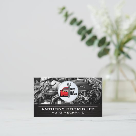 自動車修理 | Engine Bay名刺 名刺 (スタンド正面)