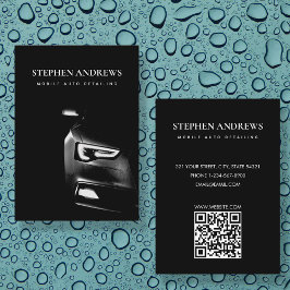 自動車修理QRコードの自動詳細化 名刺
