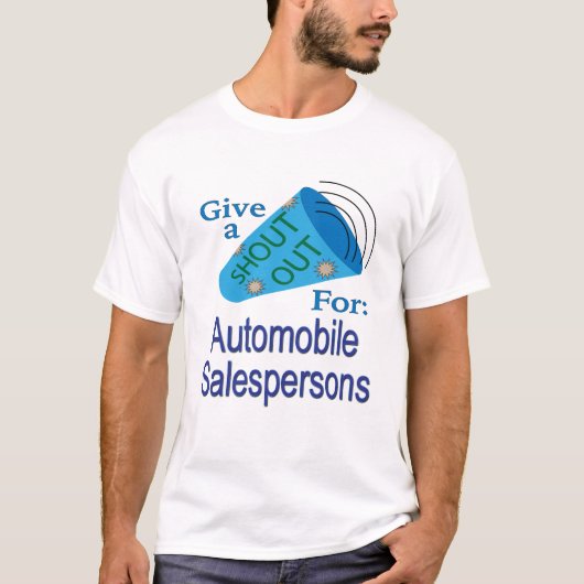 自動車営業 Tシャツ (正面)