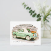 自動車団地ビアンチナ |イタリアからミニカー ポストカード (スタンド正面)