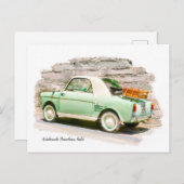 自動車団地ビアンチナ |イタリアからミニカー ポストカード (正面/裏面)