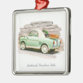 自動車団地ビアンチナ |イタリアからミニカー メタルオーナメント (左)