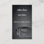 自動車売上高の名刺 名刺 (正面)