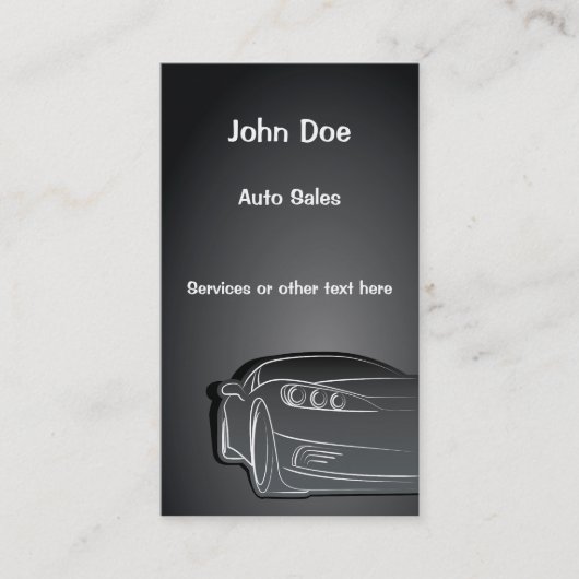 自動車売上高の名刺 名刺 (正面)