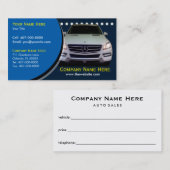 自動車売上高-カーディーラー 名刺 (正面/裏面)
