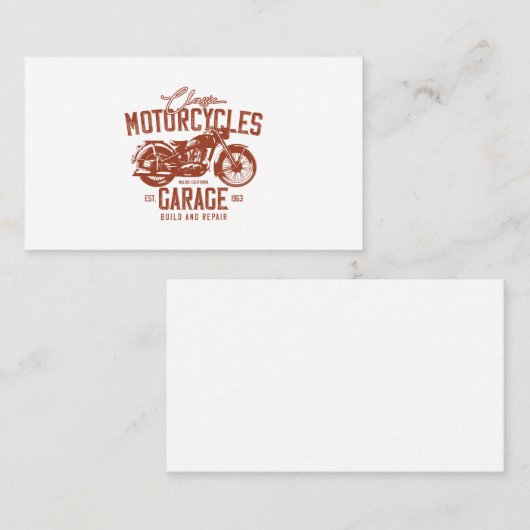 自動車工場 名刺 (正面/裏面)