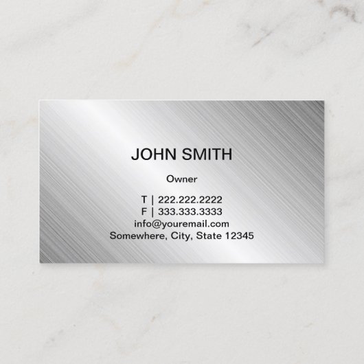 自動車形状クールメタリック自動修車の復 名刺 (裏面)