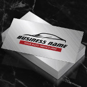 自動車形状クールメタリック自動修車の復 名刺