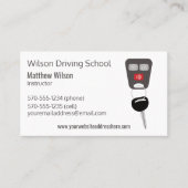 自動車教習所のインストラクター車の鍵 名刺 (正面)