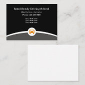 自動車教習所のインストラクター 名刺 (正面/裏面)