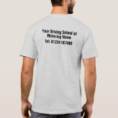 自動車教習所 運転教官 運転免許取得 Tシャツ (裏面)