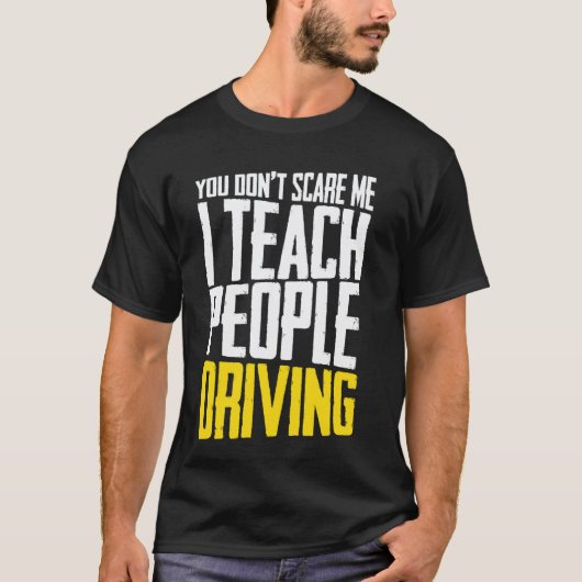 自動車教習指導員・ドライビングインストラクター、運転生徒 Tシャツ (正面)