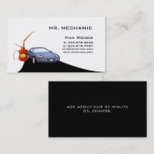 自動車整備士の名刺 名刺 (正面/裏面)