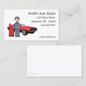 自動車整備士の名刺 名刺 (正面/裏面)