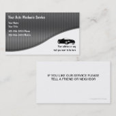 自動車整備士の名刺 名刺 (正面/裏面)