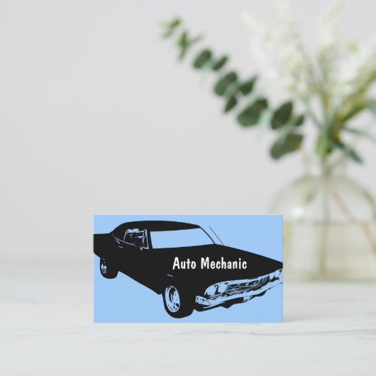 自動車整備士の名刺 名刺 (スタンド正面)