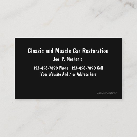 自動車整備士の名刺 名刺 (裏面)