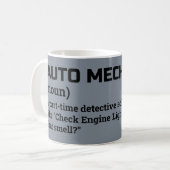 自動車整備士の定義 コーヒーマグ コーヒーマグカップ (正面左)
