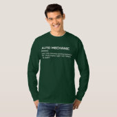 自動車整備士の定義 ロングスリーブTシャツ Tシャツ (正面フル)
