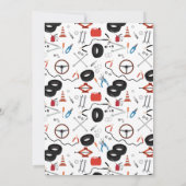 自動車整備士の工具 男の子の誕生日パーティー 招待状 (裏面)