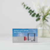 自動車整備士の店 名刺 (スタンド正面)