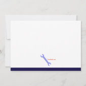 自動車整備士の招待状 招待状 (裏面)