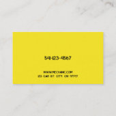 自動車整備士サービス名刺 名刺 (裏面)