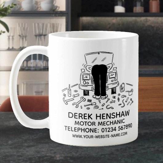 自動車整備士プロモーション コーヒーマグ コーヒーマグカップ
