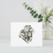 自動車整備士素子 ポストカード (スタンド正面)