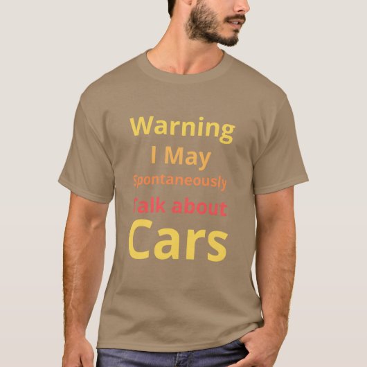 自動車整備士警告:私はいきなり車を離れるかもしれません v tシャツ (正面)