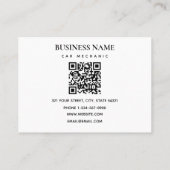 自動車整備士車のツールQRコード 名刺 (裏面)