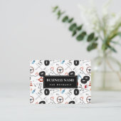 自動車整備士車のツールQRコード 名刺 (スタンド正面)