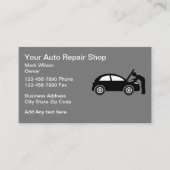 自動車整備士車の修理 名刺 (正面)