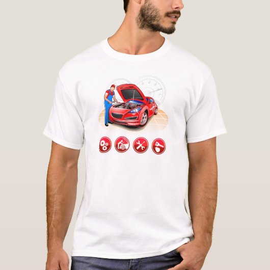 自動車整備士 Tシャツ (正面)