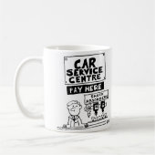 自動車整備工場の会計カウンター コーヒーマグカップ (左)