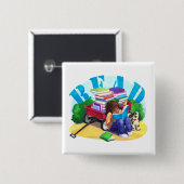 自動車文庫 缶バッジ (正面&裏面)