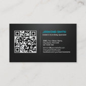 自動車板金塗装 カスタムカー 名刺 (裏面)