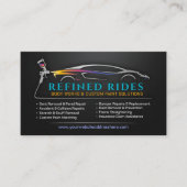 自動車板金塗装 カスタムカー 名刺 (正面)