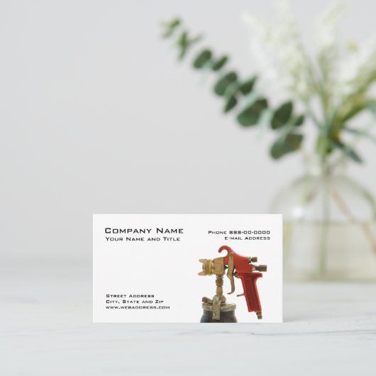 自動車板金 名刺 (スタンド正面)