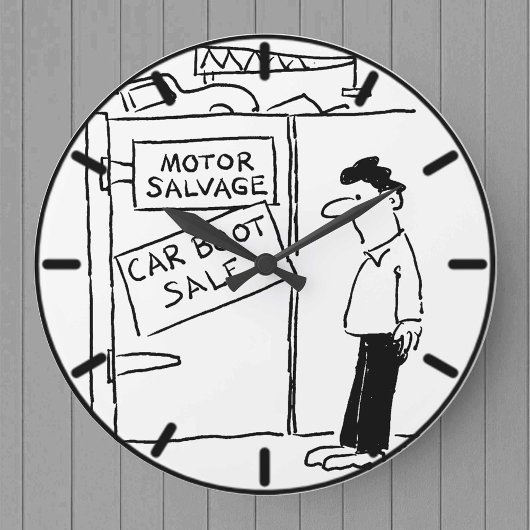 自動車残存廃品工場 ラージ壁時計