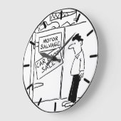 自動車残存廃品工場 ラージ壁時計 (傾斜)