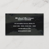 自動車水跳ね車の水中競技名刺 名刺 (裏面)