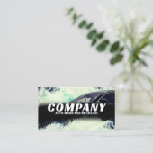 自動車水跳ね車の水中競技名刺 名刺 (スタンド正面)