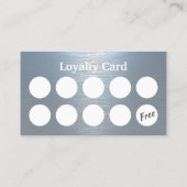 自動車洗浄ブルーメタルクールの詳細車の化 ロイヤリティカード (裏面)