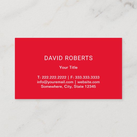 自動車洗浄車の赤クリーニングの詳細 名刺 (裏面)