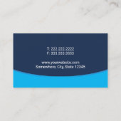 自動車洗車ブルーきらめくの詳細モバイル自動車 名刺 (裏面)