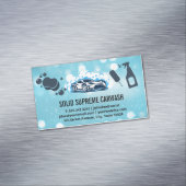 自動車洗車洗浄サービス マグネット名刺 (インサイチュ)