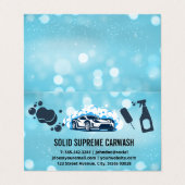 自動車洗車洗浄サービス 名刺 (外部フラット)