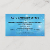 自動車洗車洗浄サービス 名刺 (裏面)